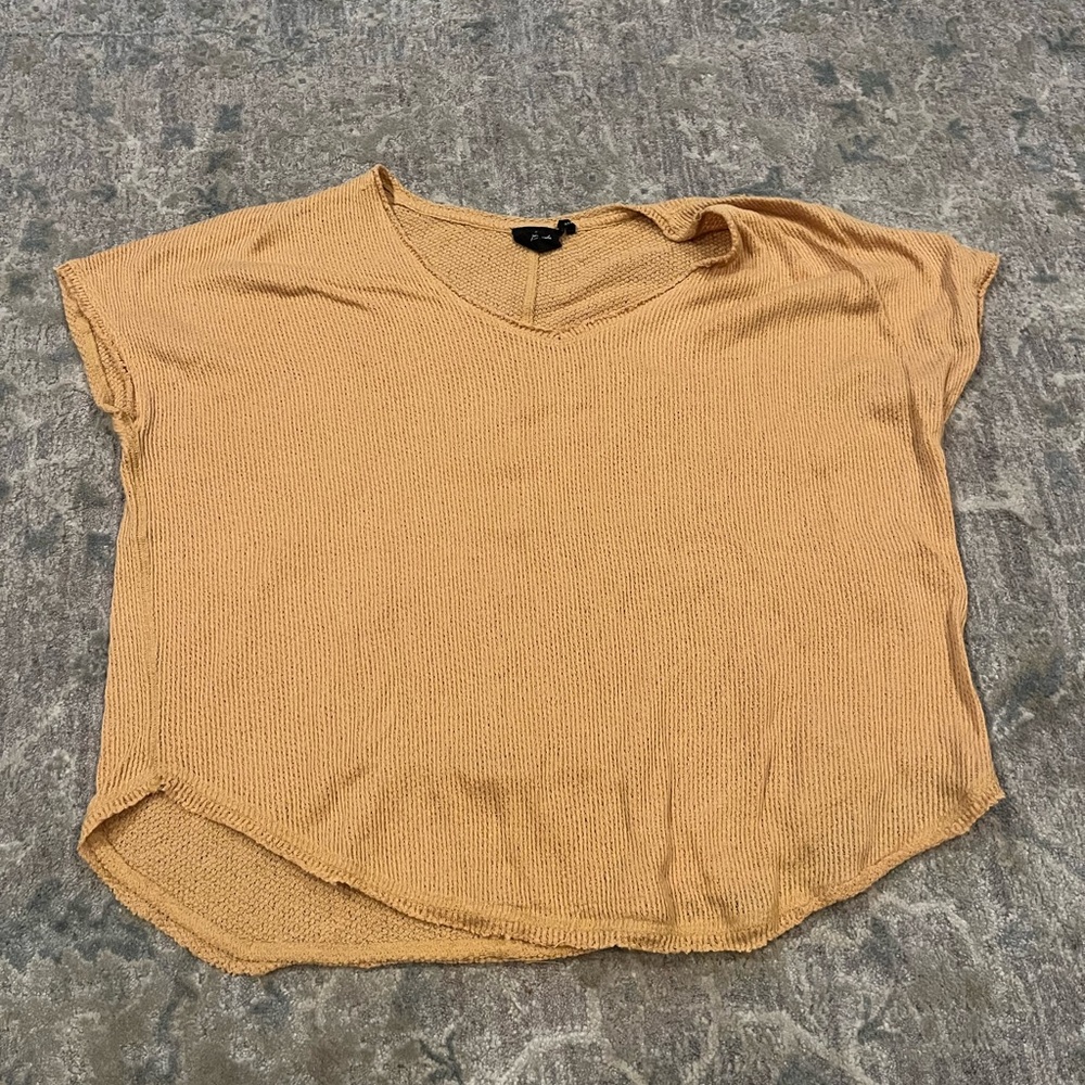 Out from under knit yellow top